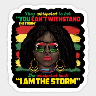 Black African American Ladies Black History Month Women Sticker